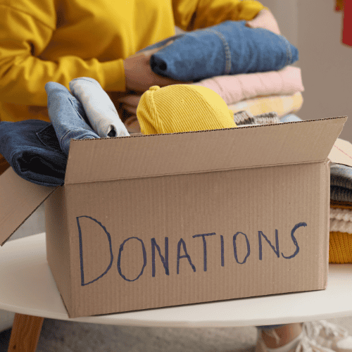 How to: decluttering, donating, and recycling