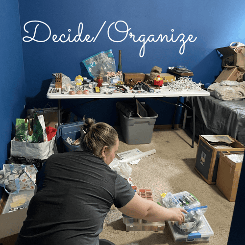 Decide/organize